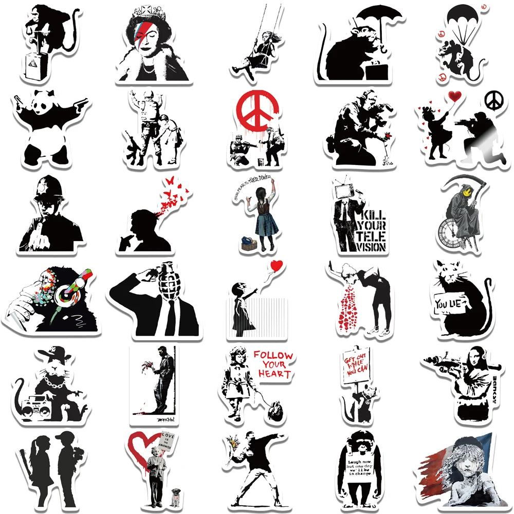 Banksy stickers