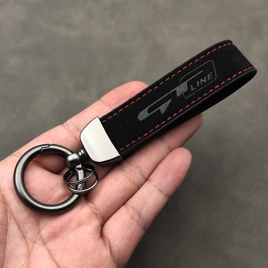 Suede Leather Keychain GT Line