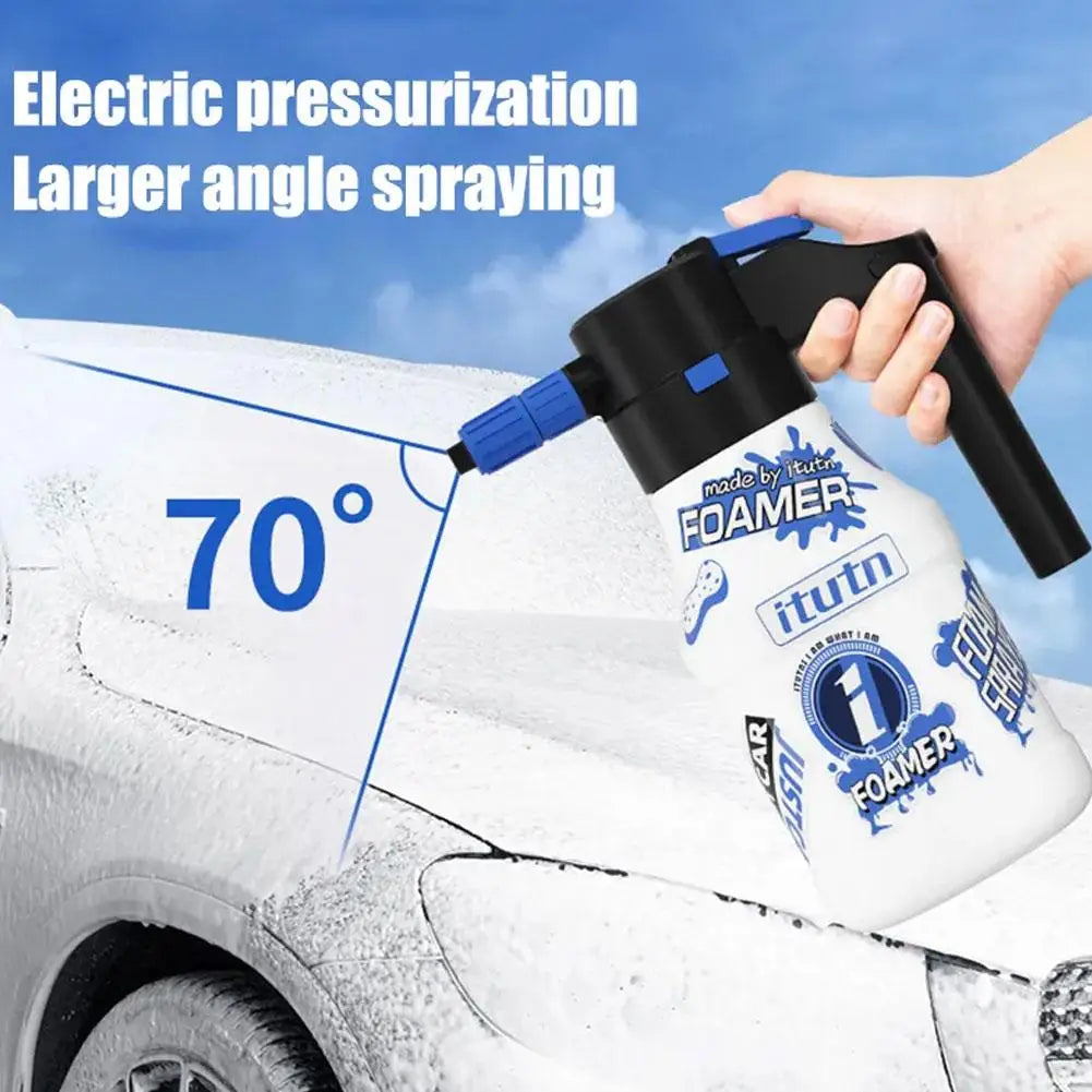 Electric Foam Sprayer 1.5L Foam Generator For Car Wash 2600mAh Lithium Battery Foam Lance Endurance Car Wash Towel Foam Wash