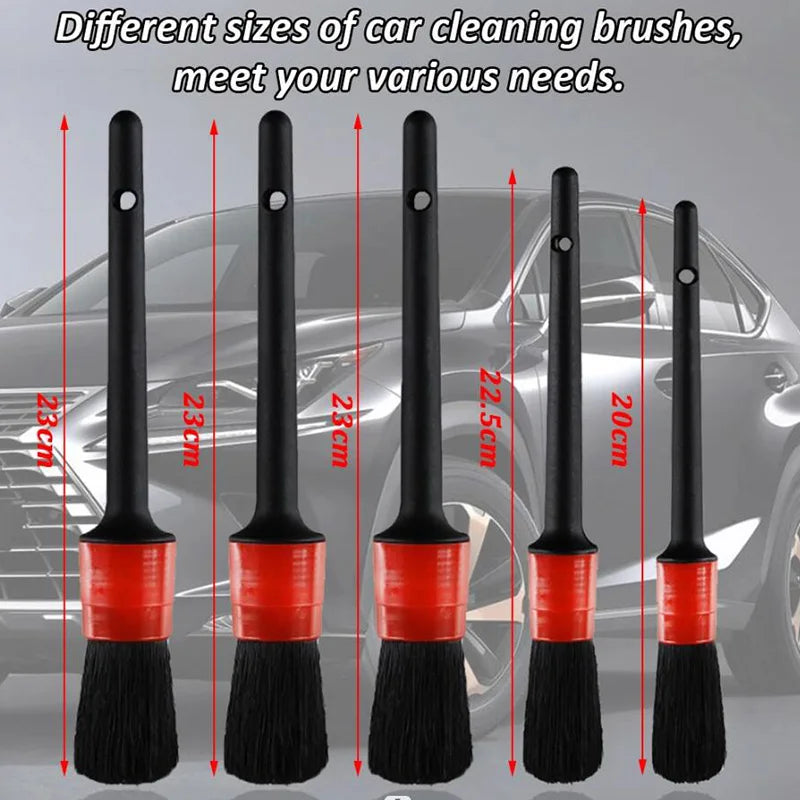 Set of 17Pcs Brushes, towels and sponges for Car Cleaning