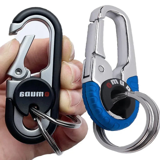 Double Ring Carabiner Buckle Hook Key Chain